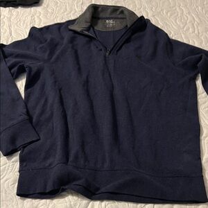 Polo by Ralph Lauren Navy Zip-Up Sweater